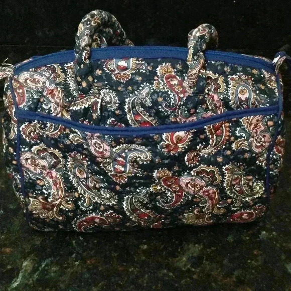 VINTAGE Stashe' quilted Shoulder Bag/Makeup bag. Eclectic Grandma, Southern Bell - Picture 1 of 5